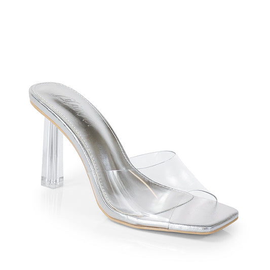 Demure Silver Heels