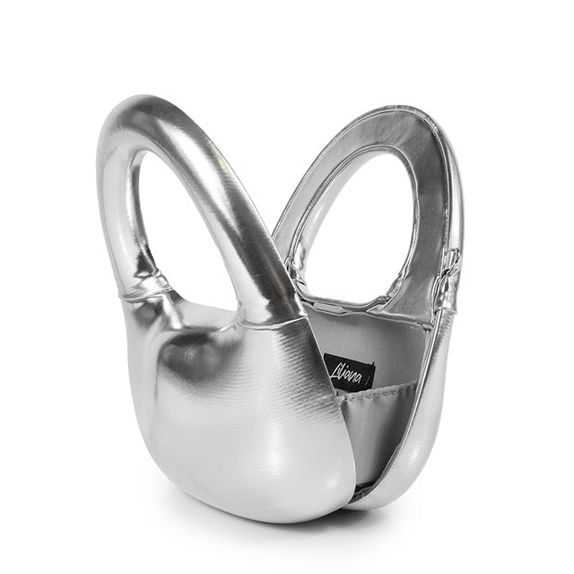 Demure Silver Handbag